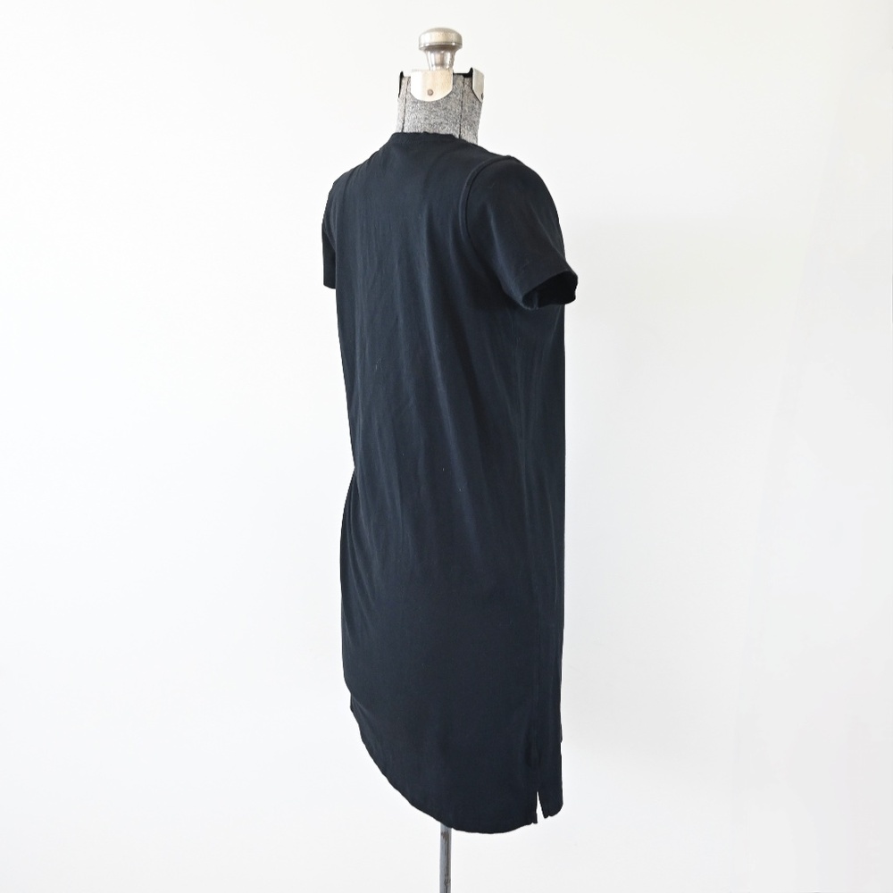 Madewell Northside Vintage V-Neck Tee Dress Black Size Small - Picture 4 of 9
